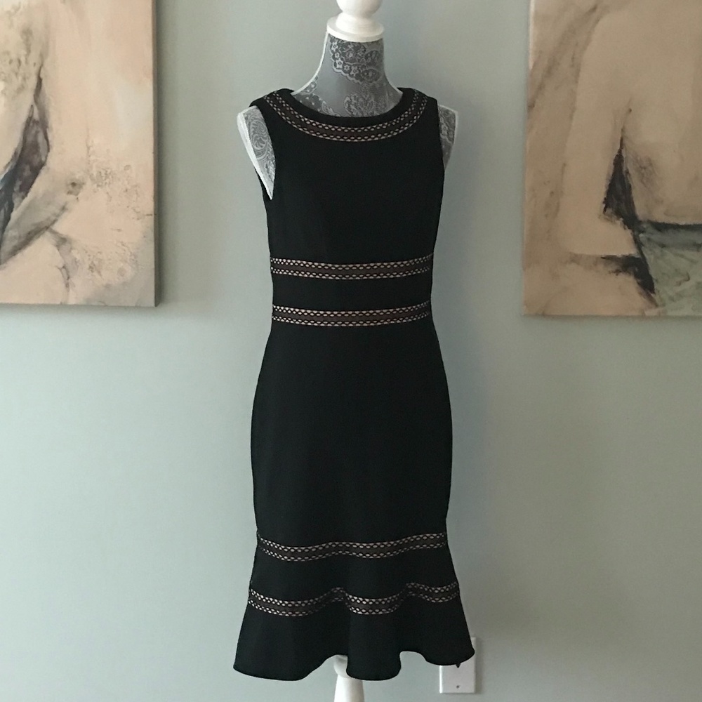 WHBM Black Cocktail Party Dress-4